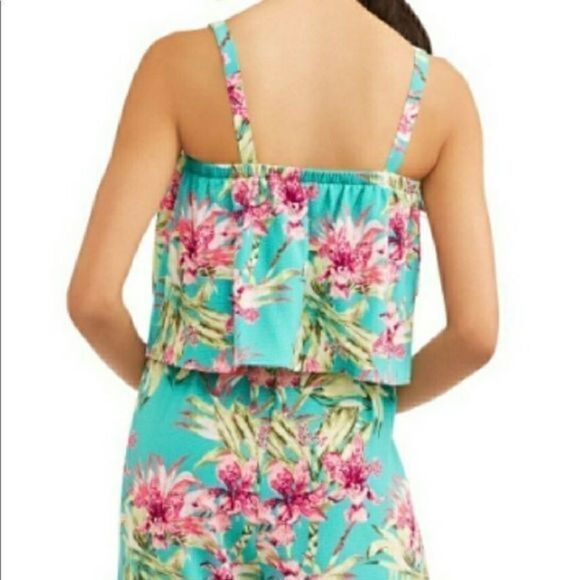 Super cute Floral Print Jumpsuit, Spring, Lightweight, Elastic Wais - Picture 6 of 9